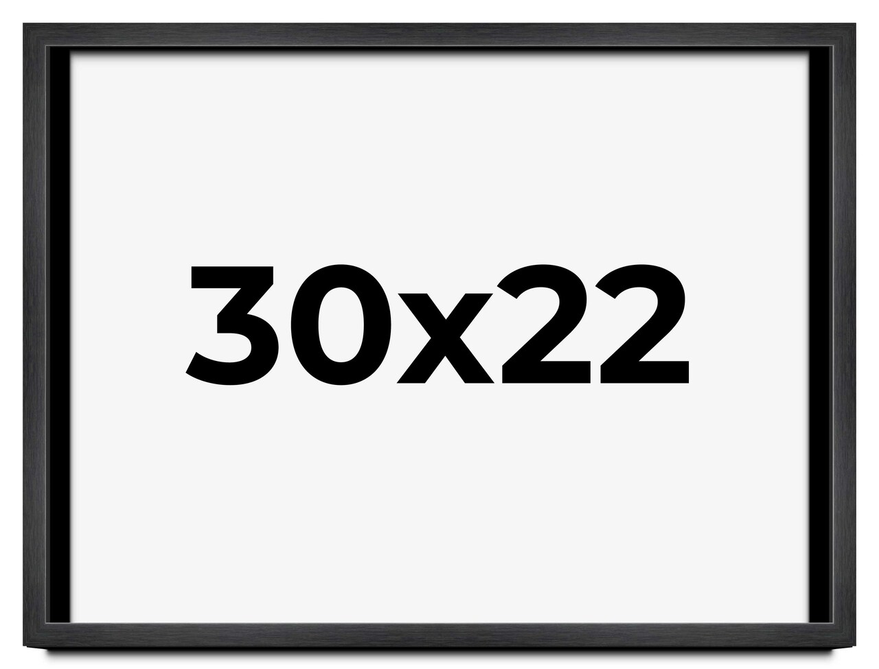 Minimalist Grey Picture Frame - UV Acrylic, Backing Board, Hanging Hardware Included